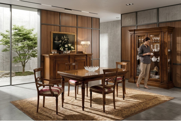 Tavolo da pranzo + 4x sedie Sedia Set sala da pranzo Gruppo pranzo Moderno Tavolo Tavoli Set.