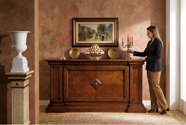 Lusso stile antico credenza cassettiera credenza comodini armadio cassettiera vetro