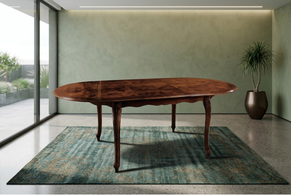 Tavolo Ovale in Legno Mobili Tavoli Arredamento Legno Massello Italia Rotondo Nuovo