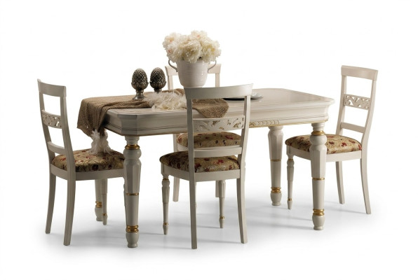 Sedie Sedia Legno Lusso Seduta Set 4x Poltrona Sedia Sedia da pranzo Sedia da pranzo