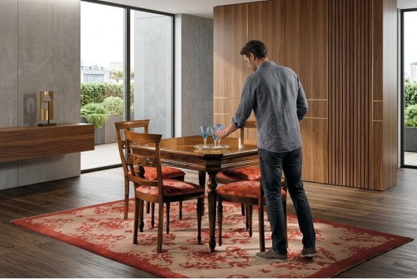 Design del tavolo da pranzo in legno, tavolo, tavoli da pranzo moderni, mobili, tavoli da soggiorno, legno, nuovo.