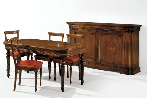 Designer Vetrina di lusso in legno Mobili italiani in vero legno madia