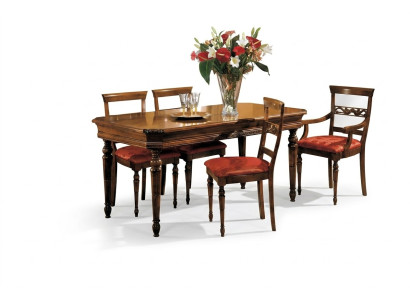 Set completo tavolo da pranzo 4 sedie Set da pranzo Gruppo da pranzo in legno Tavoli 5 pezzi