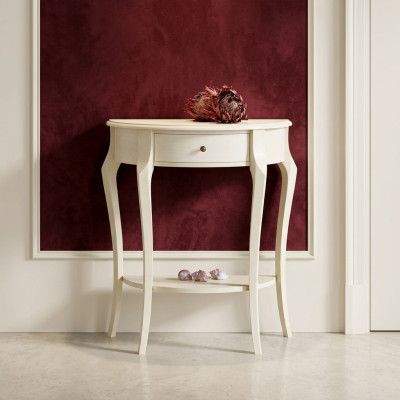 Comodino console da notte camera da letto tavolino moderno design mobili legno bianco nuovo