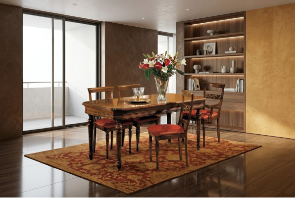 Set 4x sedie sedie poltrone Sala da pranzo Set in legno Moderno Poltrona Mobili