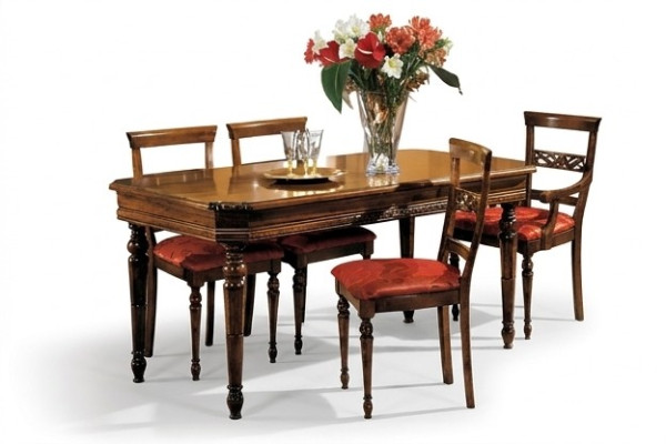 Set 4x sedie sedie poltrone Sala da pranzo Set in legno Moderno Poltrona Mobili