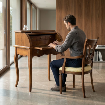 Tavolo Segretario Scrivania Tavoli Ufficio Mobili Design Arredamento Antico Legno