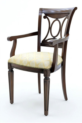 Design sedia in legno massello con braccioli sedia poltrona sala da pranzo soggiorno ufficio