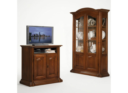 Mobile porta tv soggiorno Design Scaffale in legno Mensole Mobile basso Italia Marrone