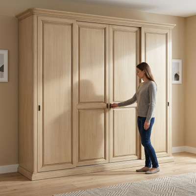 Armadio Armadi Lusso Camera da letto in legno Mobili italiani Nuovi