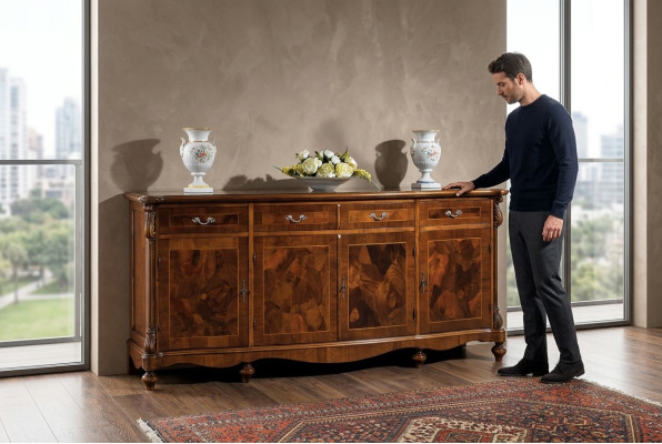 Comò Armadio classico Mobili in legno massello Arredamento italiano Madia