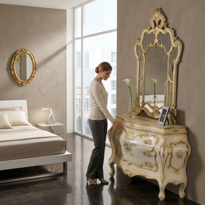 Camera da letto Mobili Tavolo da toeletta Tavolo da toeletta Tavoli Comodini Credenza Cassettiera