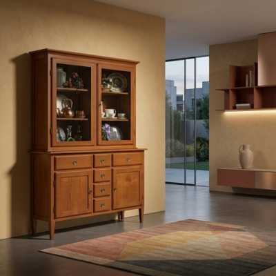 Vetrina credenza buffet armadio Mobili italiani Arredamento Scaffali Vetrine