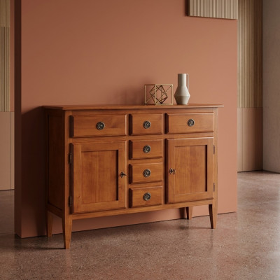 Comò credenza sideboard marrone credenze mobili in legno massello