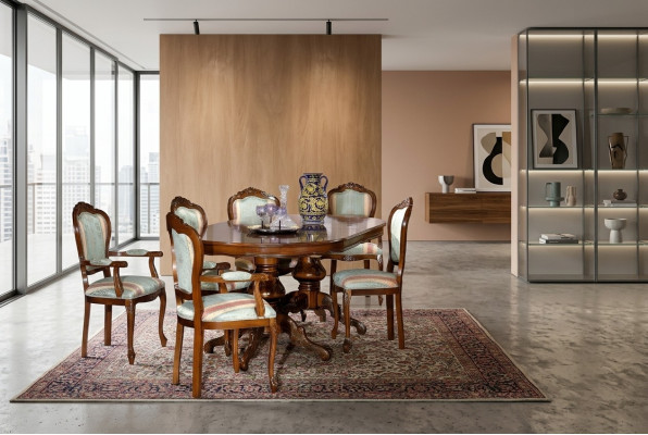 Tavolo da pranzo di lusso in legno massiccio mobili dall'Italia tavoli da pranzo arredamento.