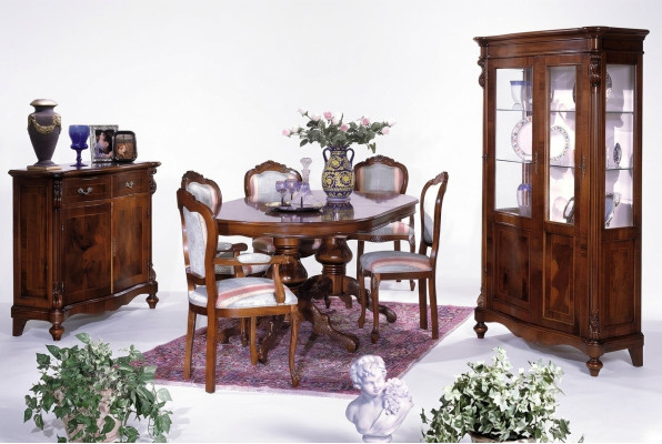 Tavolo da pranzo di lusso in legno massiccio mobili dall'Italia tavoli da pranzo arredamento.