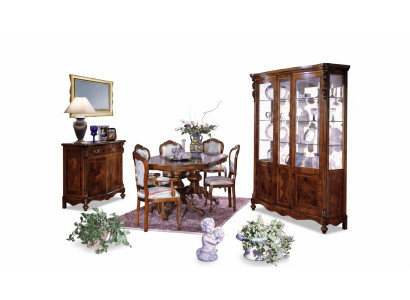 Set Gruppo Ess in legno Mobile completo Tavolo Sedie Arredamento Italia