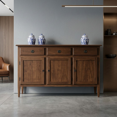 Comò credenza madia madie in legno massiccio mobile cassettiera marrone