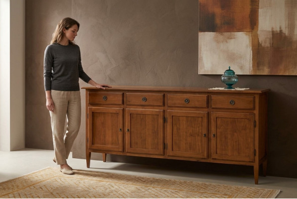 Comò credenza credenza marrone credenze in legno massiccio mobiletto comò