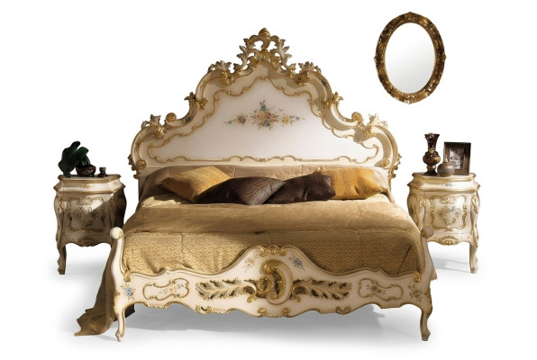 Camera da letto set completo bianco Letto, 2x Comodini Camera da letto Mobili in legno Nuovo