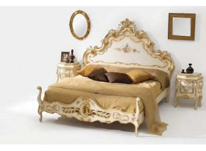 Camera da letto bianca Letto in legno di lusso Vaccari cav giovanni Massello Nuovo