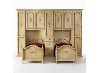 Armadio classico con letti Hotel Arredamento Letto Armadio Set Mobili