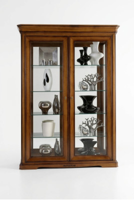 Vetrina soggiorno armadio libreria credenza mobili classici scaffali in legno