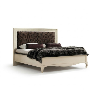 Letto matrimoniale in legno massiccio Camera da letto Design Letti Mobili Vaccari cav giovanni