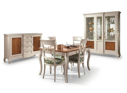 Tavolo da pranzo + 4x sedie Sedia Set sala da pranzo Gruppo da pranzo Moderno Tavolo Tavoli Set