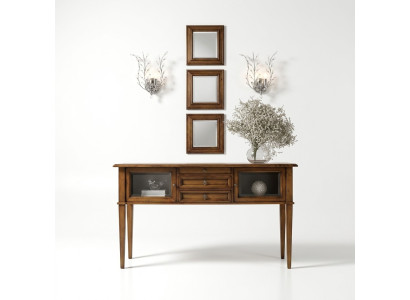Tavolino da console Design in legno Tavolo Consolle Sideboard Tavolo di lusso Sideboard Nuovo