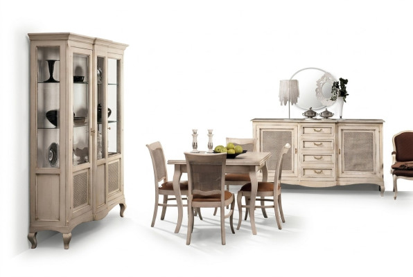 Mobili Gruppo di arredamento Tavolo + Set di 4 sedie 5 pezzi. Set da pranzo per sala da pranzo