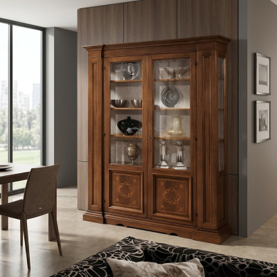 Mobile bar Vetrine in legno massello Sideboard in legno massiccio Vaccari cav giovanni