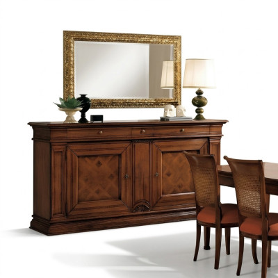Comò di lusso, credenza, armadio, guardaroba, mobiletto, mobili in stile antico in legno nuovo.