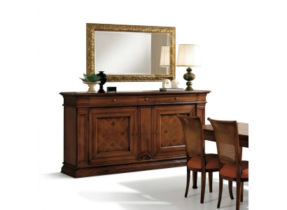 Comò di lusso, credenza, armadio, guardaroba, mobiletto, mobili in stile antico in legno nuovo.