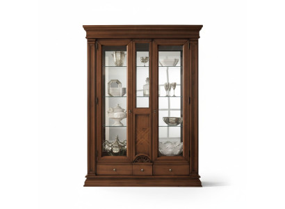 Legno Vetrine Vetro Armadio Legno Massiccio Credenza Vetrina Mobili Soggiorno Massicci.
