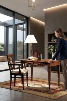 Tavolo Scrivania Segretaria Tavoli Mobili italiani Sedia Set Ufficio 2 pezzi Ufficio