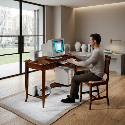 Scrivania Mobili Arredamento Scrittoio Tavolo per Laptop con Cassetti Mobili Ufficio