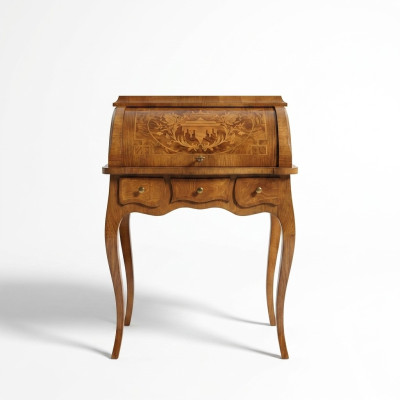 Design scrivania Mobili da ufficio di lusso Tavolo Tavoli italiani Segretaria Legno Nuovo