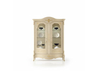 Vetrina di lusso, mobile vetrina classico, armadietto da soggiorno, credenza in legno nuovo.