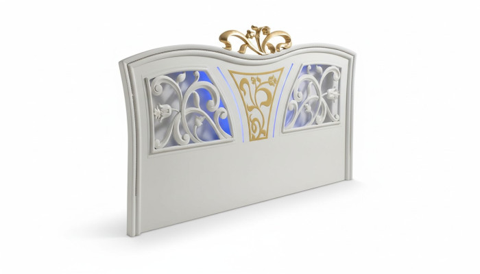 Letto di lusso moderno Letti Cornice letto matrimoniale in legno Struttura letto Bianco