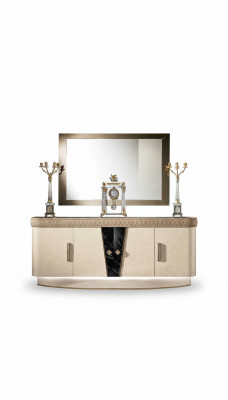 Comò con specchio in legno, mobili comò armadio camera da letto lusso credenza nuova