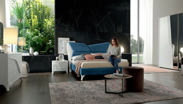 Letto Letti matrimoniali Letto dell'hotel Letto moderno Struttura letto di lusso Design Cornice letto legno Nuovo