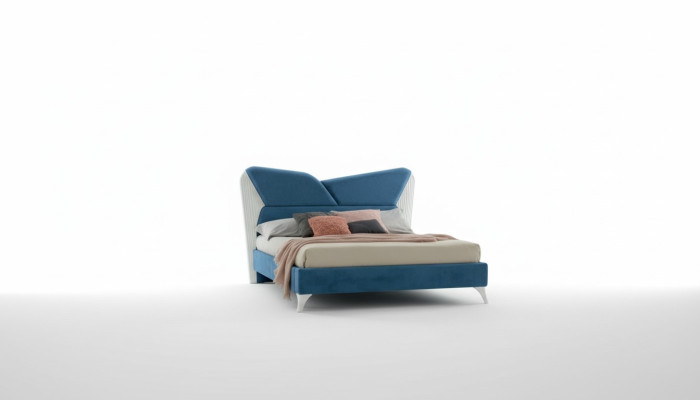 Letto Letti matrimoniali Letto dell'hotel Letto moderno Struttura letto di lusso Design Cornice letto legno Nuovo