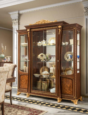 Vetrine Legno Vetro Armadio Legno Massello Credenza Vetrina Mobili Soggiorno Italia