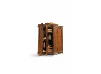 Mobile da camera da letto massiccia in legno massello italiano armadio in vero legno