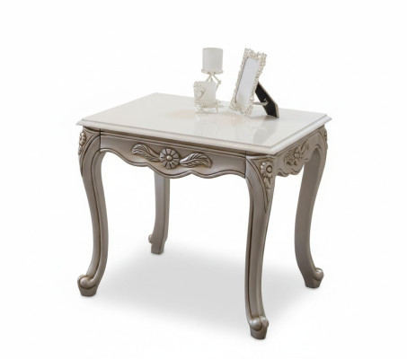 Tavolino laterale mobile Tavolo di lusso in legno Stile Art Déco Tavolino da salotto Salotto