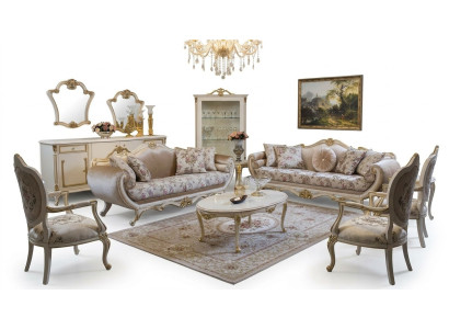 Sofà set di divani divano tavolino poltrona divani set tessuto 311 set 5 pz.