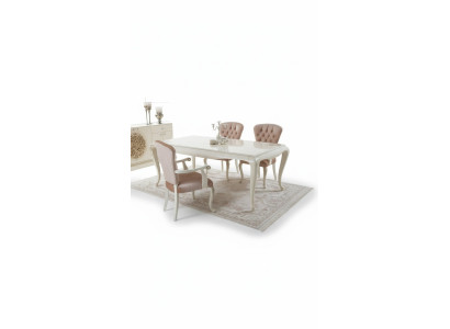 Tavolo da pranzo di lusso Design tavolo Tavoli da pranzo Tavoli in legno Mobili italiani 228 cm