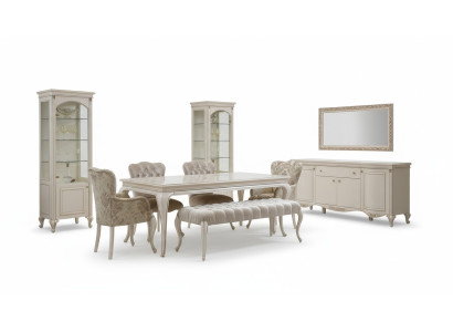 Classico set da sala da pranzo tavolo sgabello Sedie Set 6 pezzi Nuovo