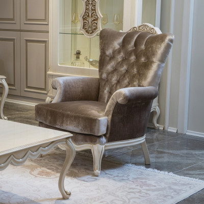 Lussuosa poltrona di design classico trono poltrona soggiorno chesterfield Nuovo